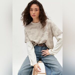 Urban Outfitters Ollie layered waffle tee